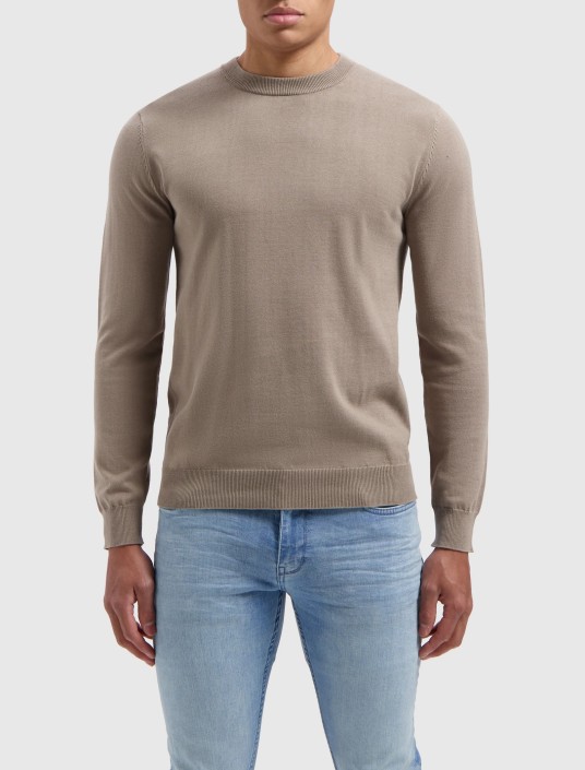 Essential sweater taupe pure path