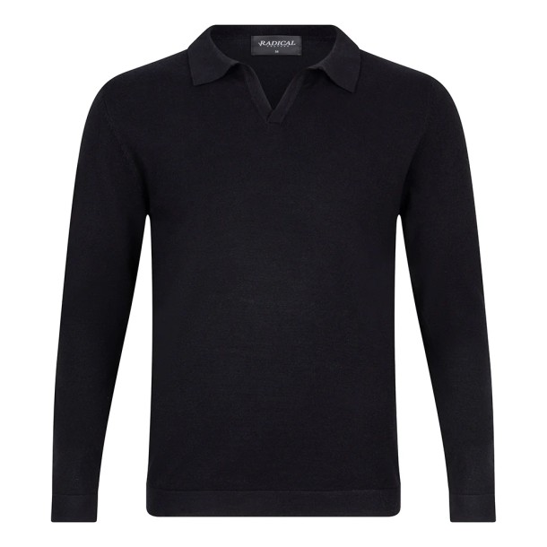 Radical polo longsleeve black