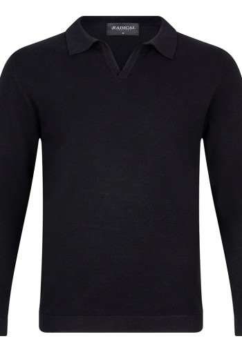 Radical polo longsleeve black