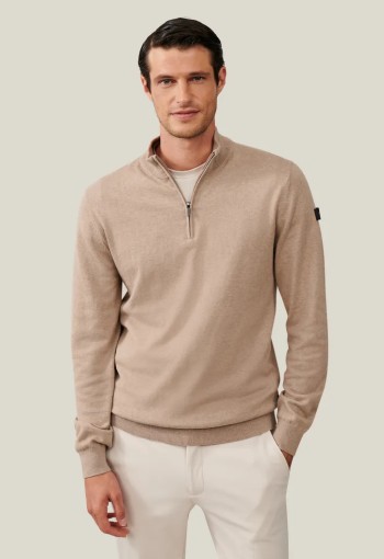 Cavallaro desio half zip beige 