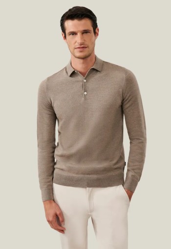 Cavallaro polo merino longsleeve 