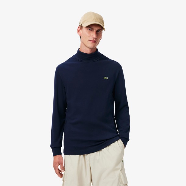 Lacoste rolhals t-shirt kwaliteit knitwear 