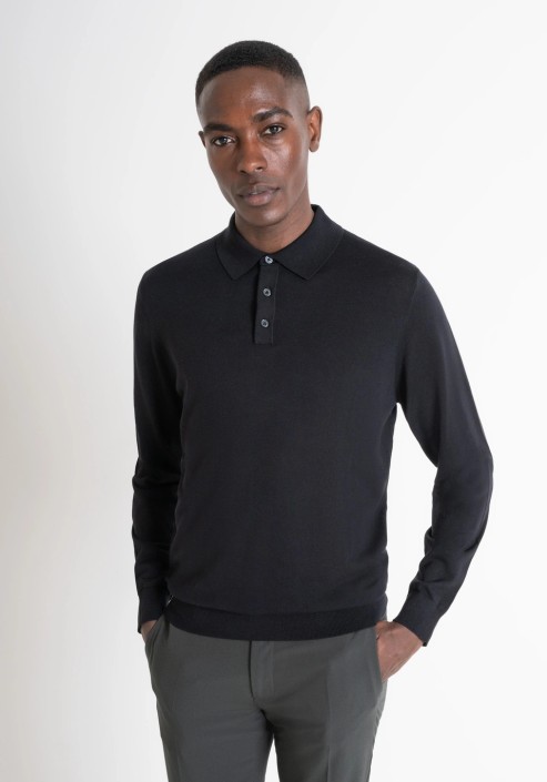 Antony morato cashmere polo black