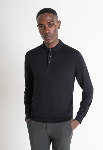 Antony morato cashmere polo black