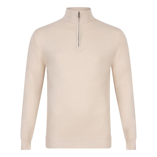 Radical knitwear half zip beige 