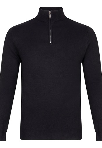 Radical knitwear half zip black